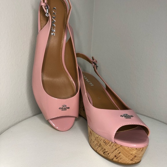 RARE COLOR!: Coach Ferry Wedges in Rosè Pink - Picture 1 of 7